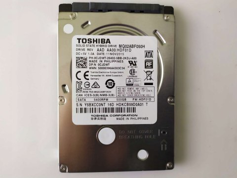 DYSK TWARDY TOSHIBA 500GB HDD 2,5" 5400 SATA