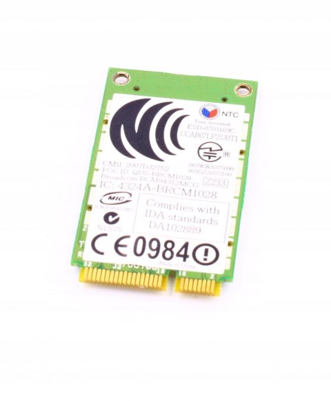 DELL D530 WIFI CARD BCM94312MCG 0JR356