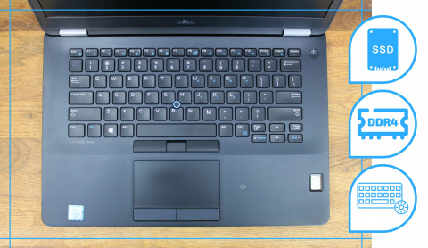 Dell Latitude E7470 Intel Core i5 8GB 256GB SSD Windows 10 Pro 14"