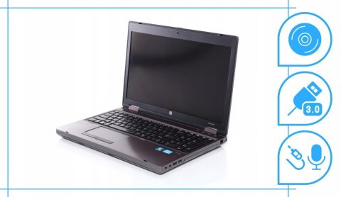 HP ProBook 6570b Intel Core i3 8GB DDR3 256GB SSD DVD Windows 10 Pro 15.6"