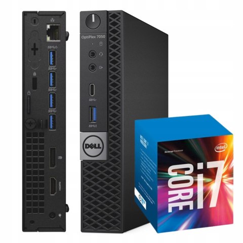 Dell Optiplex 7050 Tiny Intel Core i7 16GB DDR4 512GB SSD Windows 10 Pro