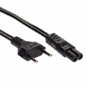 RADIO POWER CABLE 2 PIN EIGHT IEC C7 0.5M