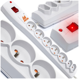 POWER STRIP EXTENSION ACAR 7 SOCKETS 3M