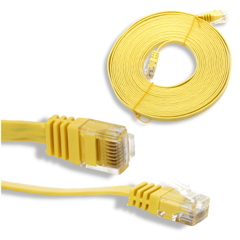 PATCHCORD RJ45 NETWORK CABLE 5M CAT 5E YELLOW