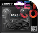 DEFENDER BASIC IN-EAR HEADPHONES, BLACK