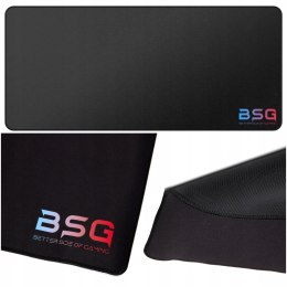 Desk pad, BSG mouse mat, large, black, for gaming in the office