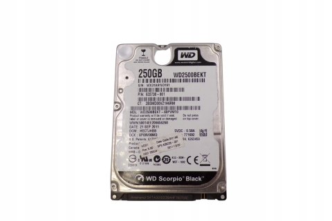 WD WD2500BEKT SATA II hard drive