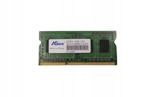 RAM MEMORY 1GB DDR3 SODIMM 1333MHz Asint