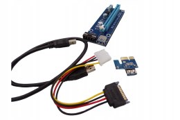 ZESTAW RISER PCE164P-N03 VER.006 USB 3.0 PCI-E 1X TOP 16X