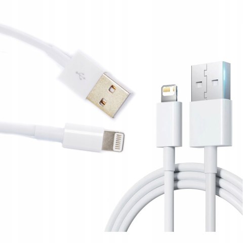 IPhone iPad USB Lightning charging cable 1m data transfer white