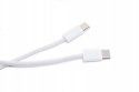 USB-C USB-C smartphone charging cable, 1m, white, durable, with braid