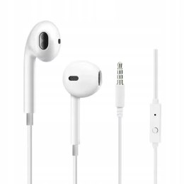 Comfortable GELESE Stereo in-ear headphones, white miniJack 3.5mm