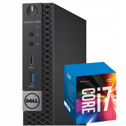 Dell Optiplex 7050 Tiny Intel Core i7 8GB DDR4 256GB SSD Windows 10 Pro