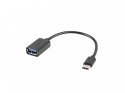 Adapter USB C(M)-USB-A (F)2.0 0.15M OTG Czarny
