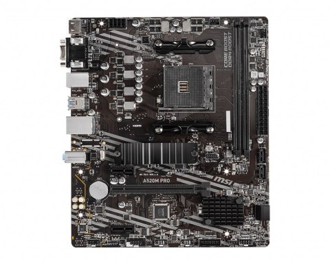 Płyta główna A520M PRO AM4 2DDR4 DP/VGA/HDMI USB 3.2 mATX