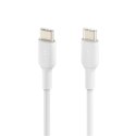 Kabel Booster Charge USB-C/USB-C PVC 2m, biały