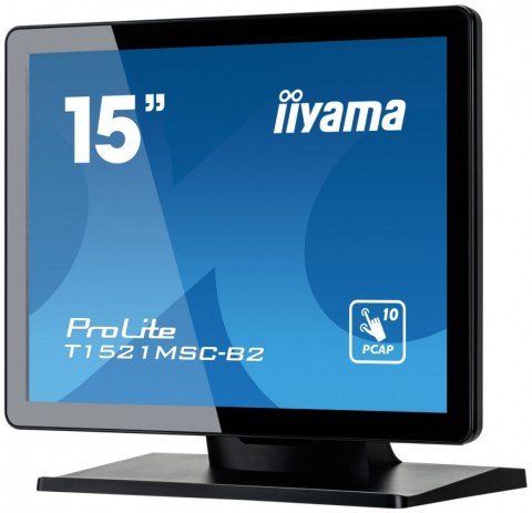 Monitor 15 cali T1521MSC-B2 POJEMN.10PKT.TN,7H,IP65(front),VGA,HDMI,2x2W,4:3,VESA