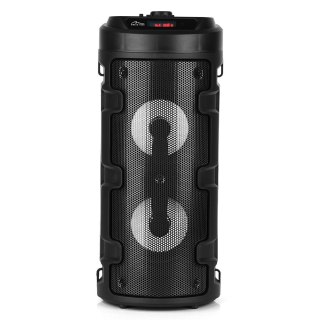 Głośnik PARTYBOX KEG BT MT3165 V2.0 Karaoke/Bluetooth 5.0+EDR/FM/MP3/MicroSD/USB/Equalizer/AUX/Jack 6.3/Pilot/Pasek/USB-C/LED/RM