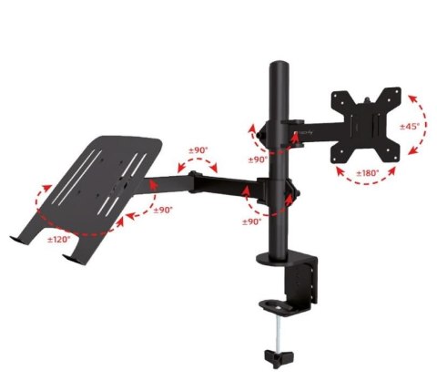 Uchwyt do monitora 13-32 cali i laptop 17 cali biurkowy obrotowy