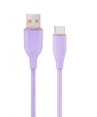 Kabel USB A do USB C 1.5M fioletowy
