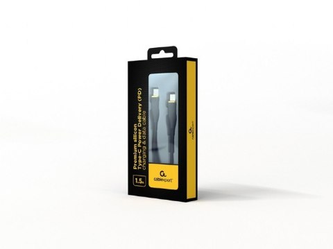 Kabel USB C(M) do USB C(M) 1.5M czarny