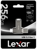Pendrive Dual Drive D400 256GB USB-C/A 3.1 130MB/s