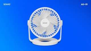 Savio Wentylator biurkowy USB AD-01 White