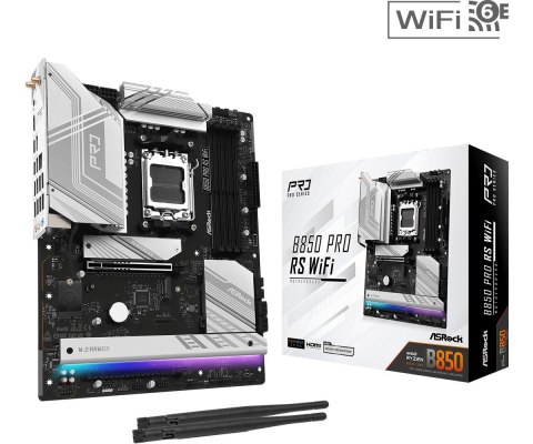 ASRock Płyta główna B850 PRO RS WIFI AM5 4DDR5 ATX