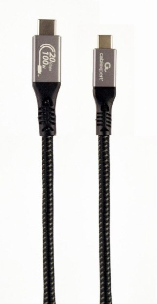 Gembird Kabel Premium USB-C 3.2 gen 2 20 Gbps 100W 1.5m PD