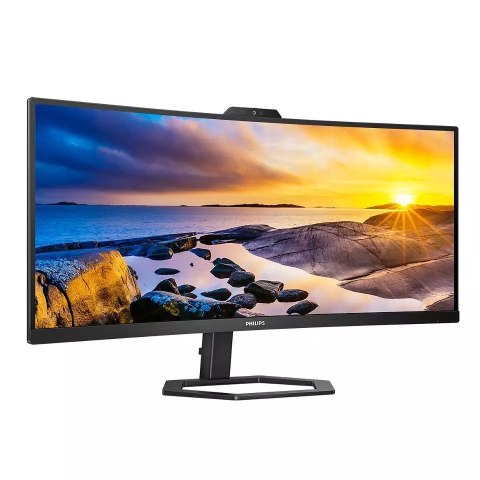 Philips Monitor 34 cale 34E1C5600HE VA HDMI DP USB-C HAS Kamera Głośniki