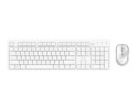 Trust Zestaw klawiatura + mysz Ody II bezprzewodowa biała