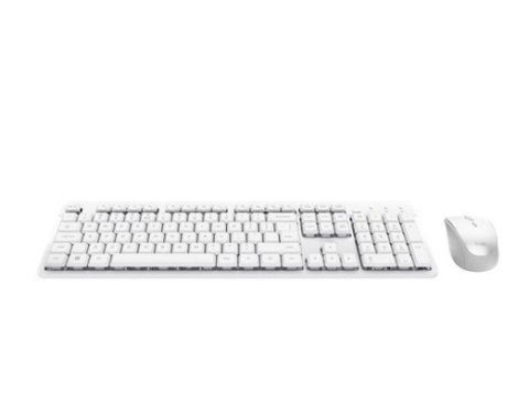 Trust Zestaw klawiatura + mysz Ody II bezprzewodowa biała