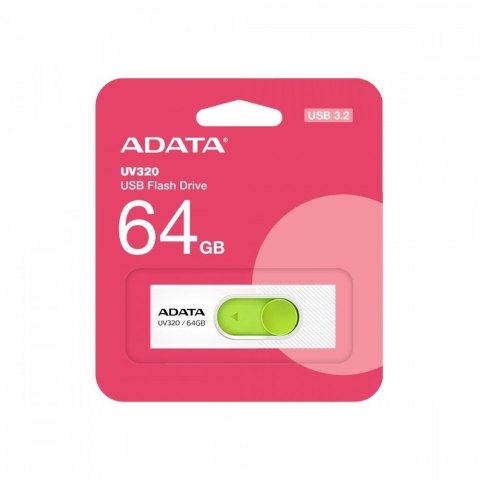 Adata Pendrive UV320 64GB USB3.2 biało-zielony
