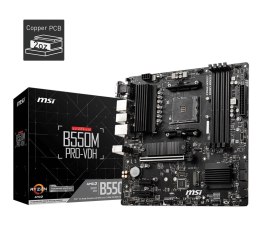 MSI Płyta główna B550M PRO-VDH AM4 4DDR4 HDMI/DP/VGA mATX