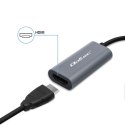 Qoltec Adapter aluminiowa przejściówka USB-C na HDMI 4K | 60Hz | 32AWG