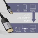 Qoltec Kabel Adapter USB-C na HDMI high speed 4K | 60Hz | 32AWG | 2m