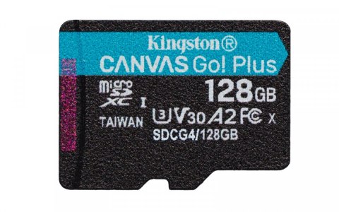 Kingston Karta microSD 128GB CanvasGo! Plus 200MB/s A2 U3 V30 + adapter