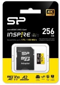 Silicon Power Karta pamięci microSDXC Inspire 256GB UHS-I U3 A2 V30 4K TLC