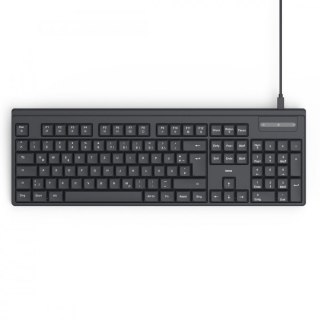 Hama Klawiatura CK-100 przewodowa Czarna
