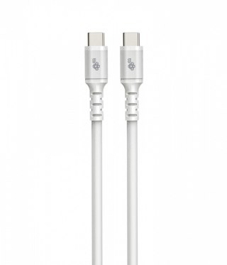 TB Kabel USB C - USB C 1 m. silikonowy biały