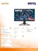 Benq Monitor 27 cali EX2710S LED 1ms/20mln:1/HDMI/IPS