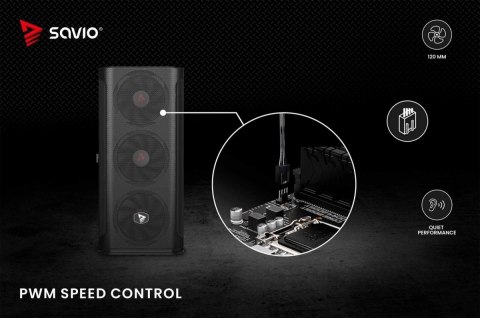 Savio Wentylator BLADE 120mm 4-pin PWM