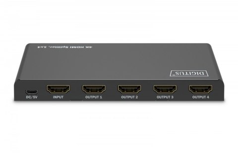 Digitus Rozdzielacz/Splitter HDMI 1x4, 4K/60Hz UHD z HDR, 18 Gbps, HDCP 2.2, EDID