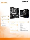 ASRock Płyta główna B860M-X s1851 4DDR5 mATX