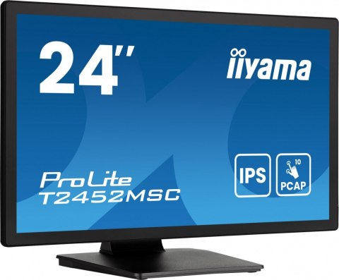 IIYAMA Monitor 24 cale T2452MSC-B1AG 10 PKT. POJ,IPS,HDMI,DP,2x1W,7H,2xUSB, 400cd/m2,AG-(Anti Glare)