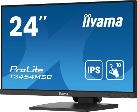IIYAMA Monitor 24 cale T2454MSC-B2AG 10 PKT. POJ,IPS,HDMI,DP,FHD,300cd,4ms, 2x2W