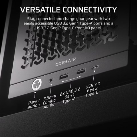 Corsair Obudowa FRAME 4000D RS Black Mid Tower ATX