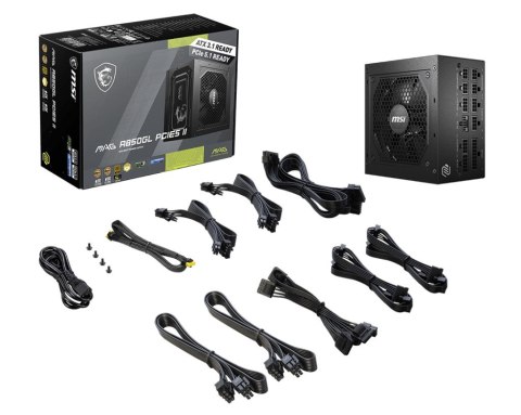 MSI Zasilacz MAG A850GL PCIE5 II 850 W 80 Plus Gold Full Modular