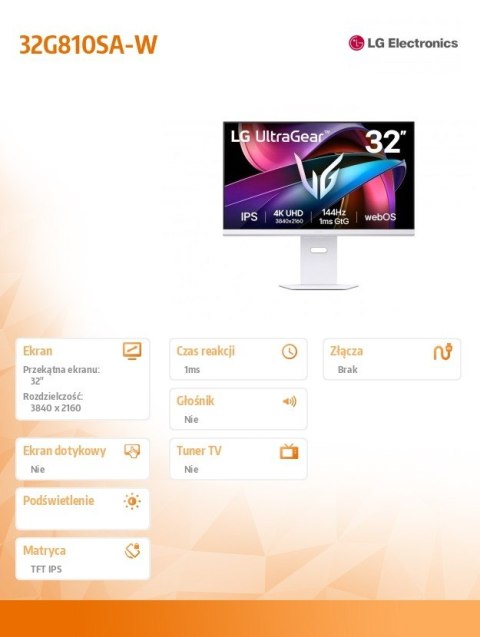 LG Electronics Monitor 32G810SA-W