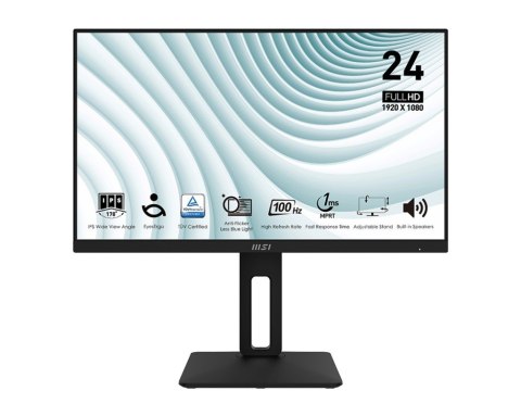 MSI Monitor 23.8 cala PRO MP242AP LED/FHD/Flat/100Hz/czarny